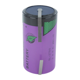 Tadiran R20 SL-2780 3,6V Lithiumbatteri med loddefliker